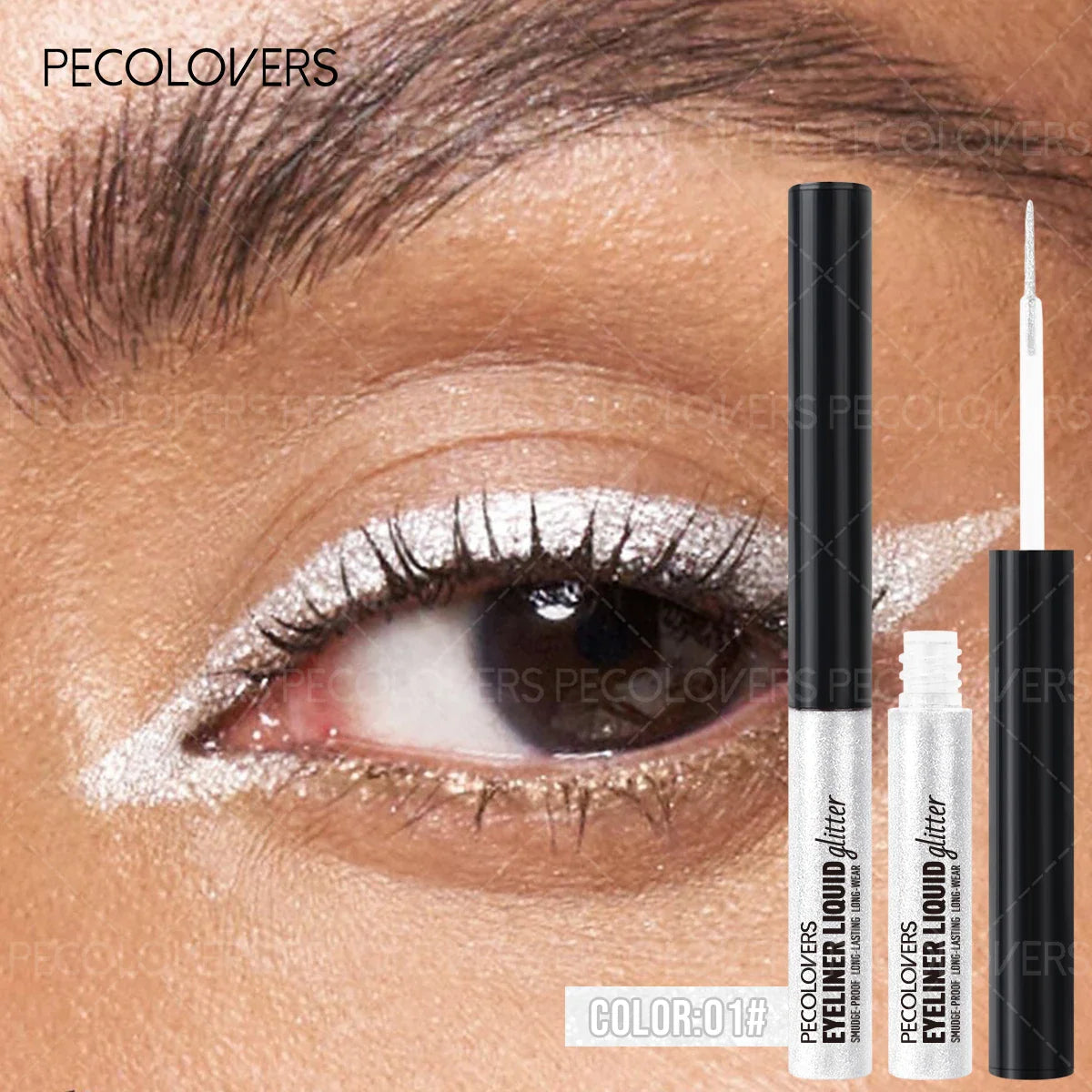 Glitter Eyeliner with Ultra-fine Tip Pearlescent Sparkle Eye Makeup