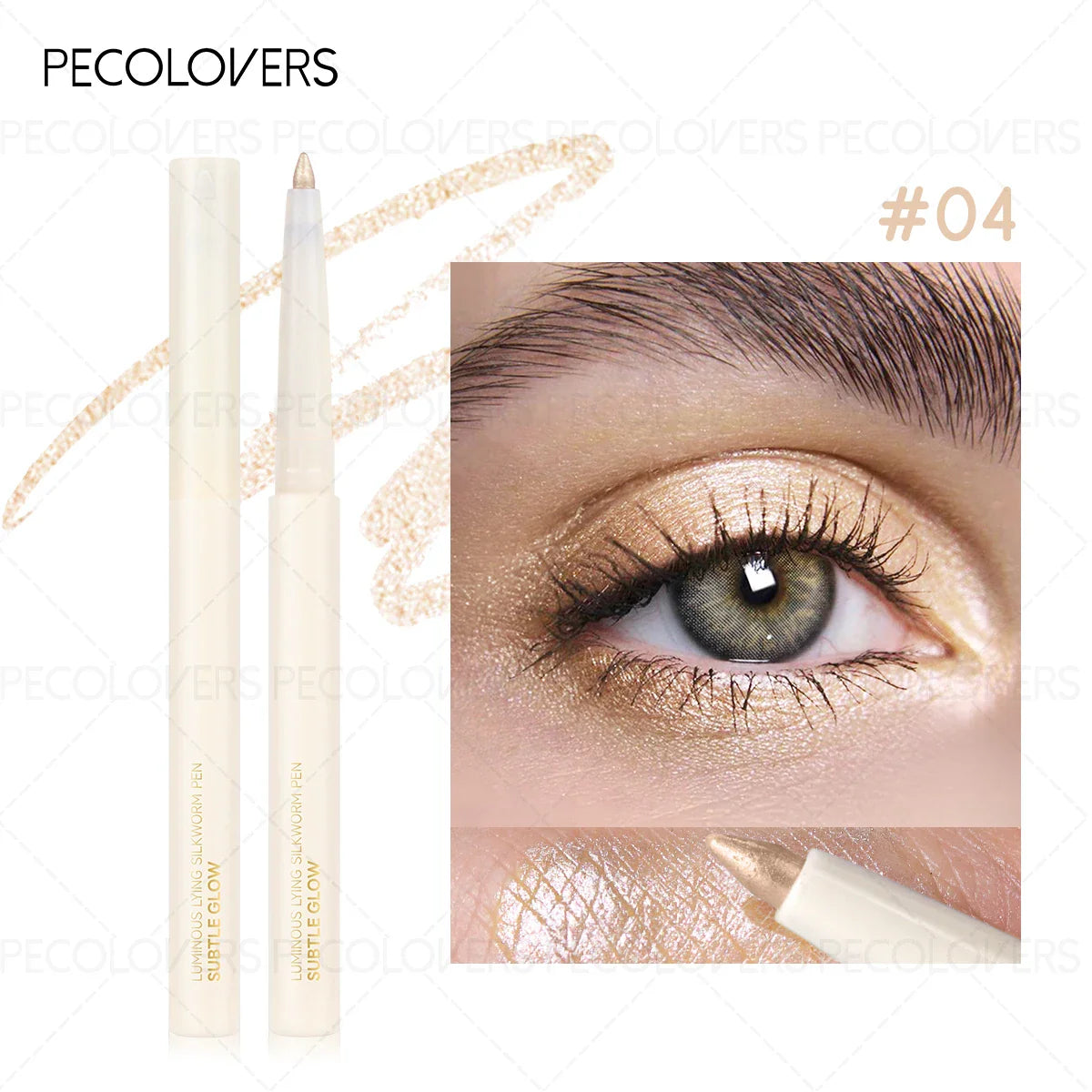Pearlescent Waterproof Eye Shadow Pen Lying Silkworm Eyeshadow Pencil