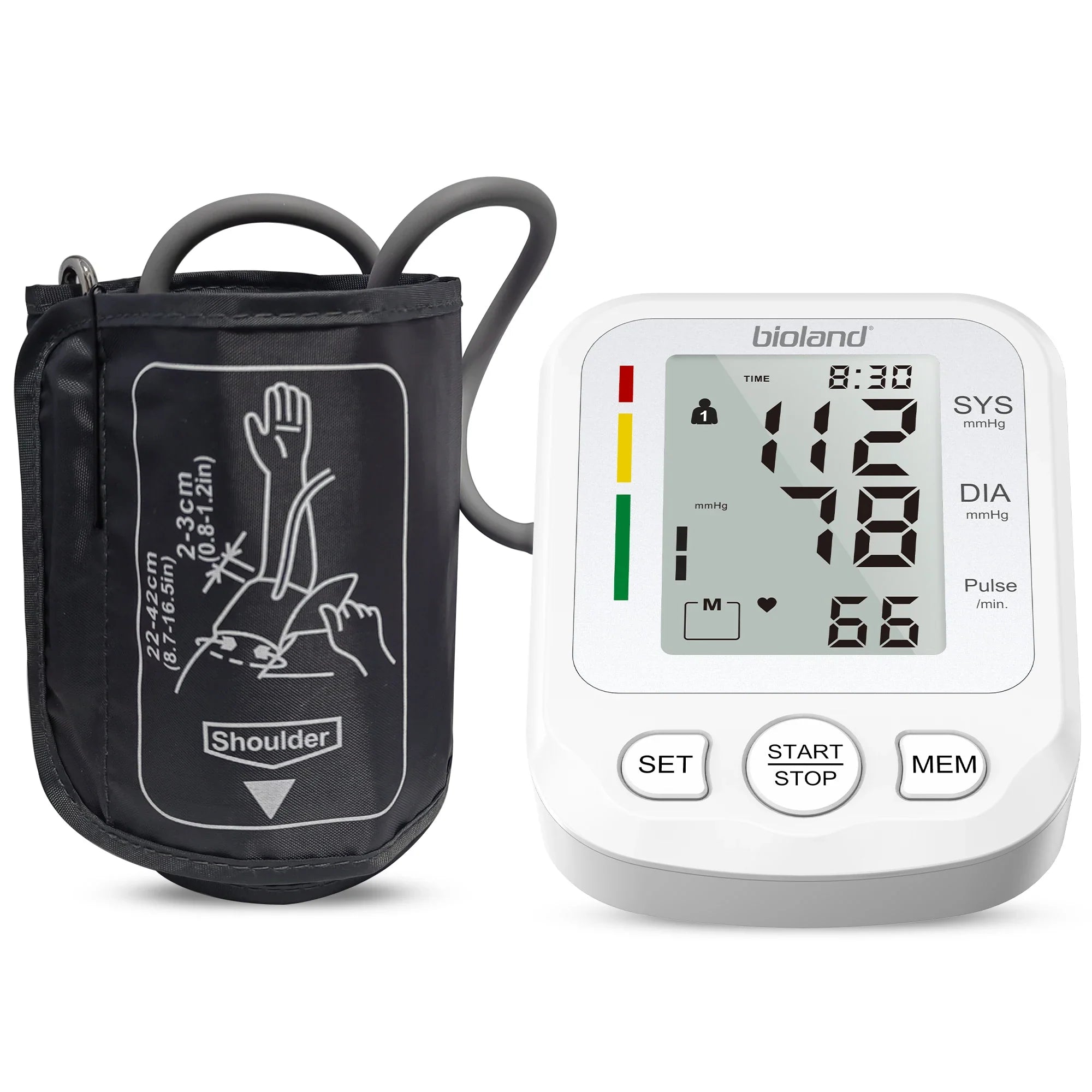 Blood Pressure Monitor Tensiometer Upper Arm Automatic Digital BP