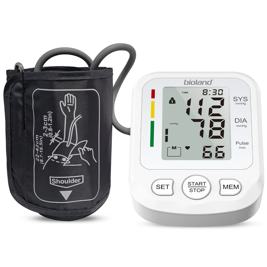 Blood Pressure Monitor Tensiometer Upper Arm Automatic Digital BP