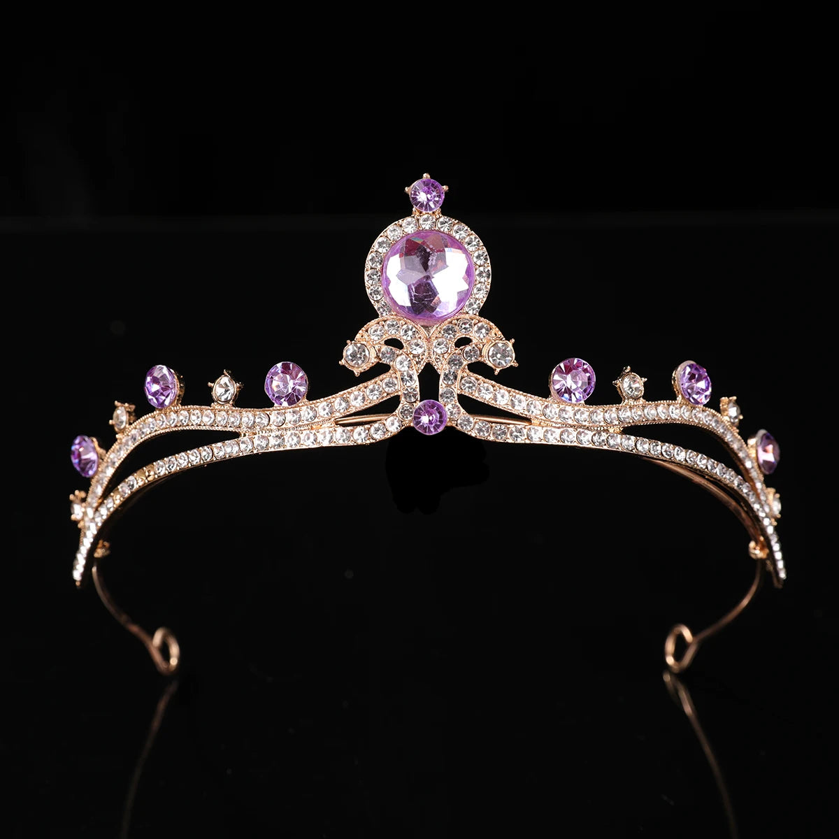 1Pcs Bridal Tiara Rhinestone Alloy Crown Bride Princess Crown Wedding Dress