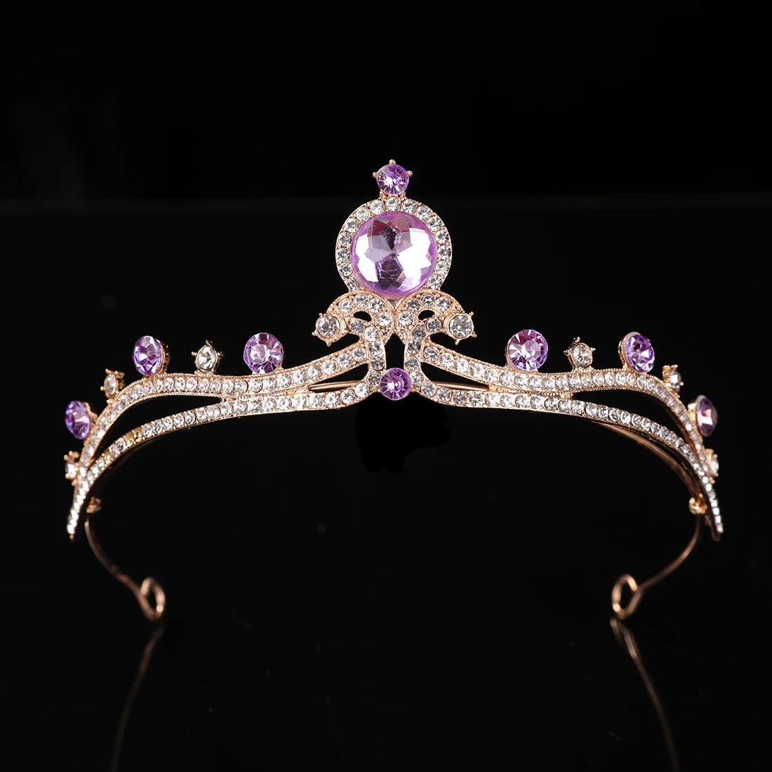1Pcs Bridal Tiara Rhinestone Alloy Crown Bride Princess Crown Wedding Dress