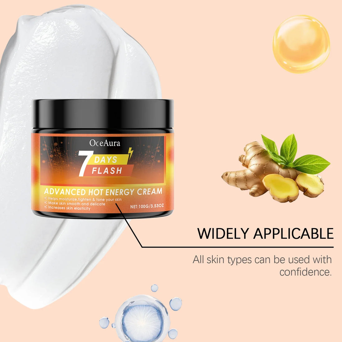 Ginger Fat Burning Cream Sweat Enhancer Anti Cellulite Cream