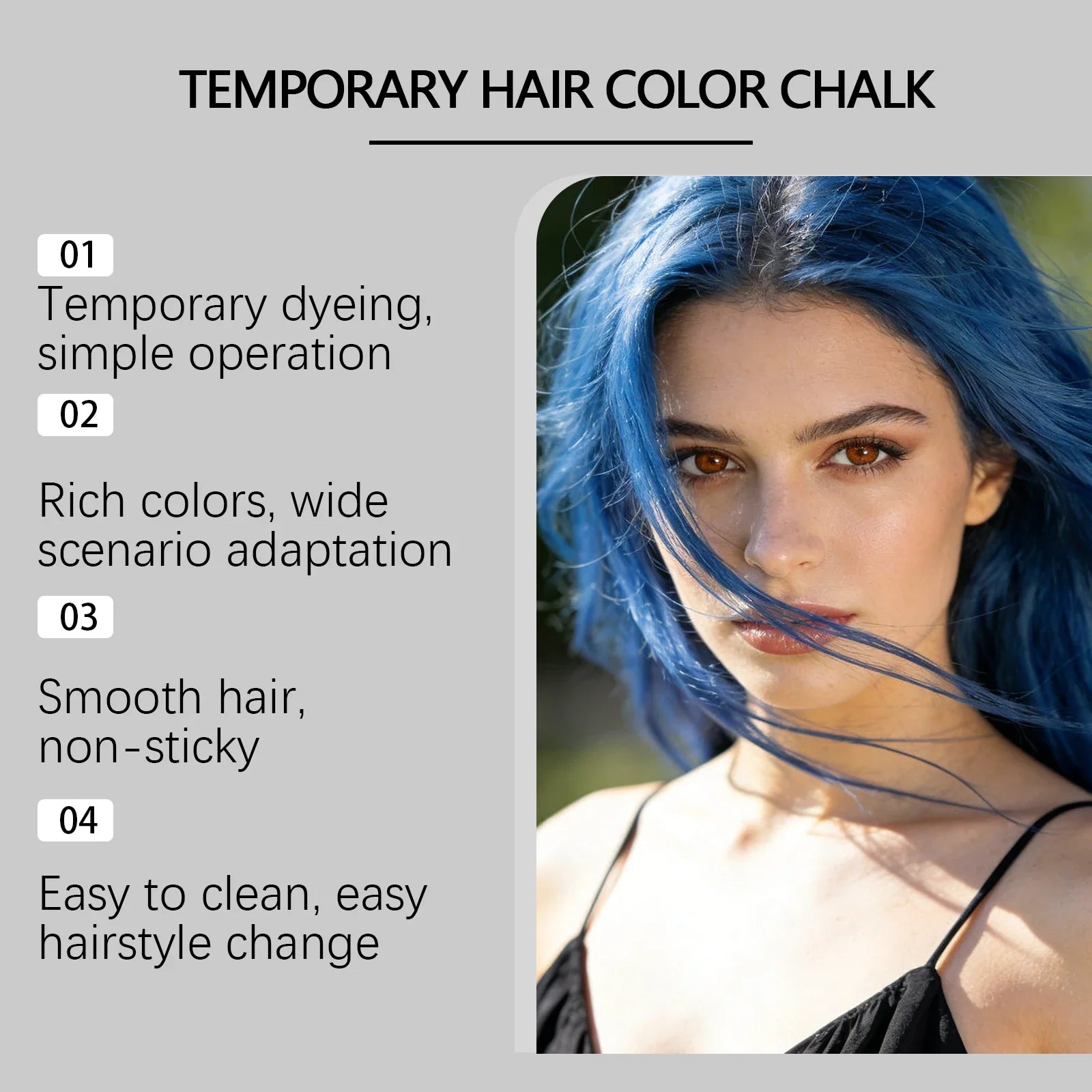 Diy Hair Dying Cream Stick 5 Shades Easy To Wash Quickly Coloring