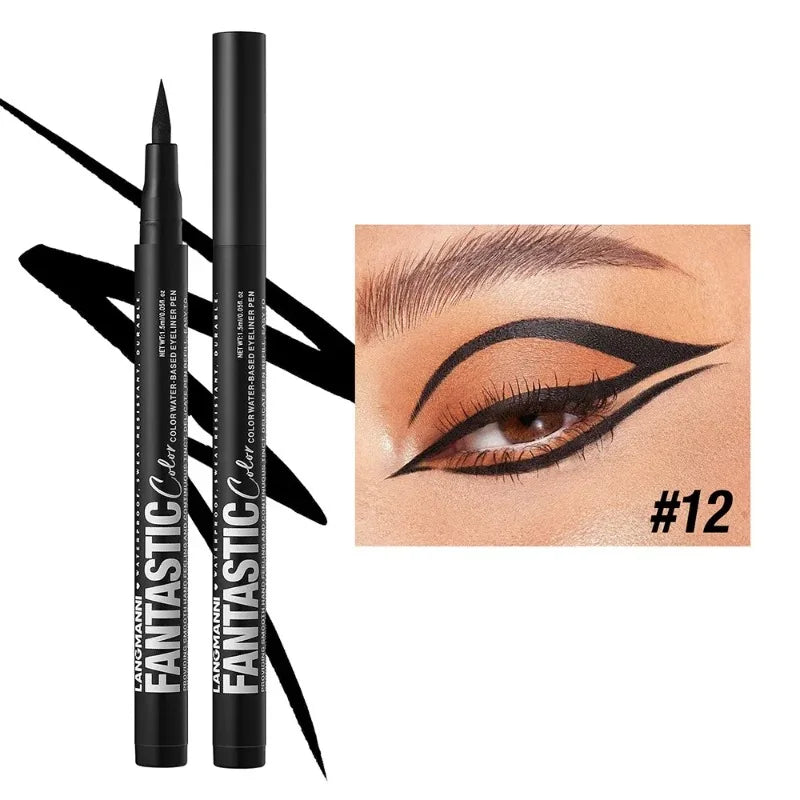 Matte Dark Red Eye Liner Makeup White Liquid Eyeliner Quick-Drying Pencil