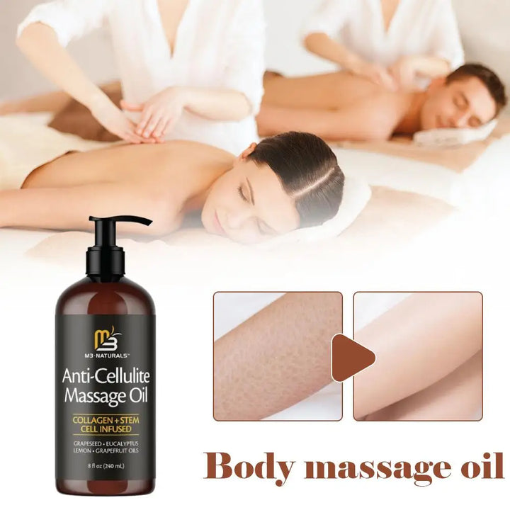 240ml Collagen & Stem Cell Anti-Cellulite Improves Skin Tender Massage Oil
