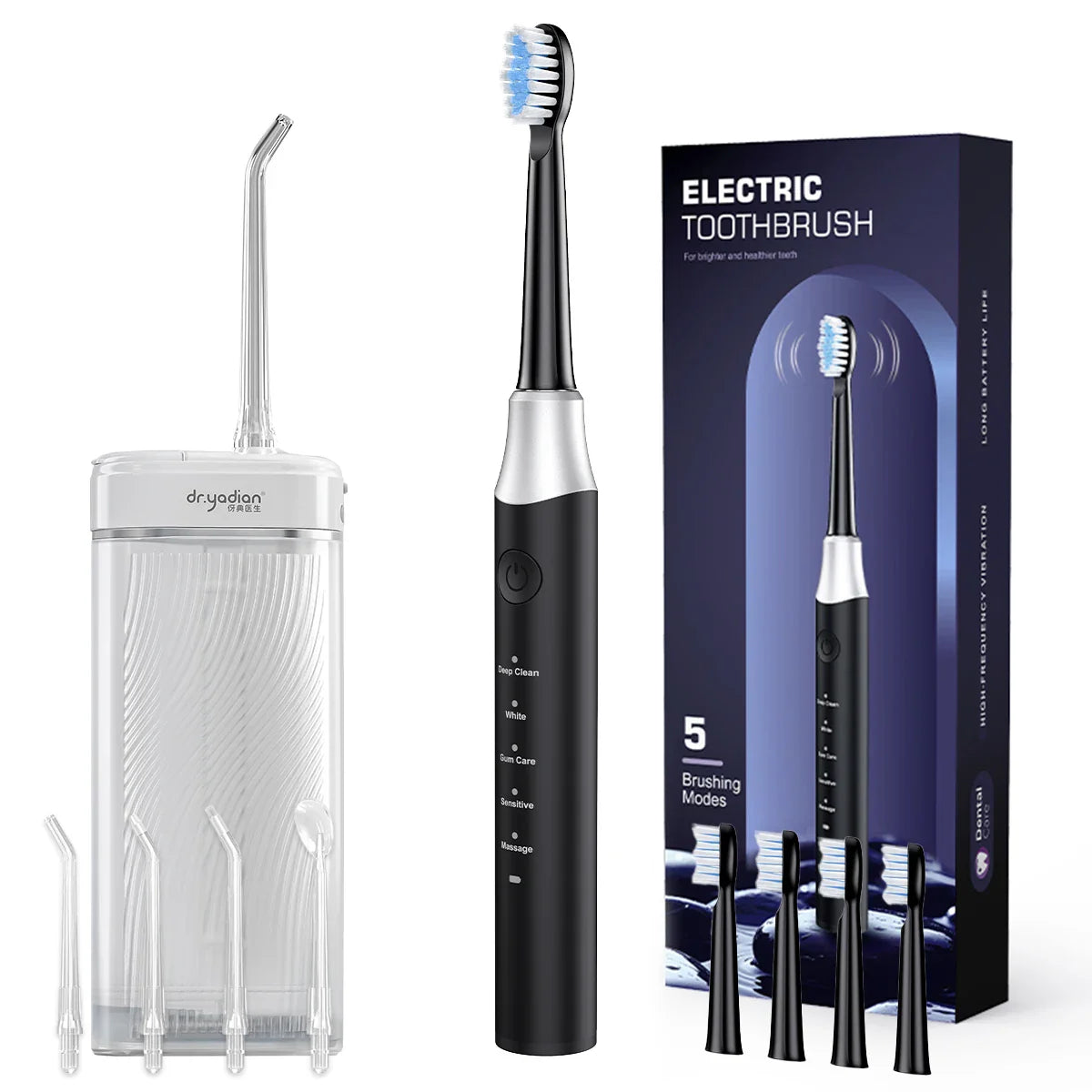 YD07 Electric Toothbrush  YDX1 Water Flosser Gift Set Oral Hygiene Tools