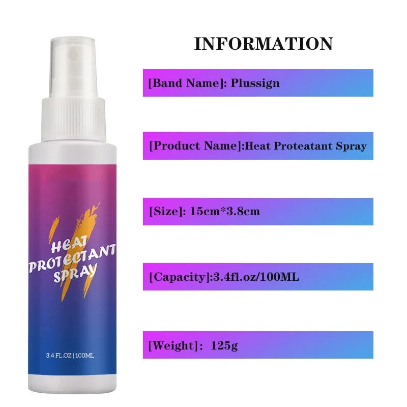 Heat Protect Hair Spray For Hair Care Prevent Damage Hair Styling