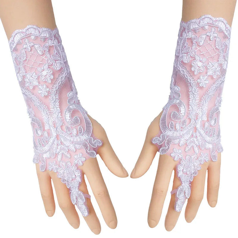 Women's Wedding Fingerless Gloves Lace High Quality Wedding Gloves
