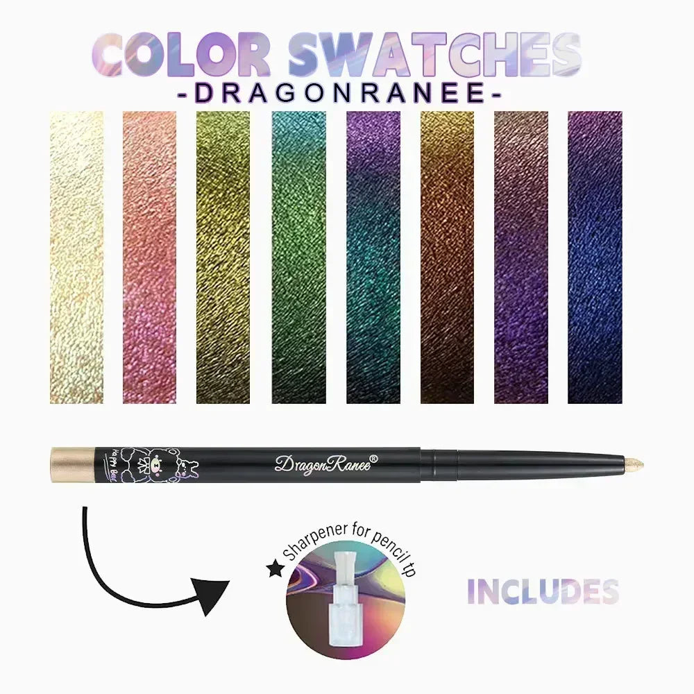 Glitter Aurora Eyeliner Pen Multi Chrome Eye Liner Lasting Shiny Eyeshadow