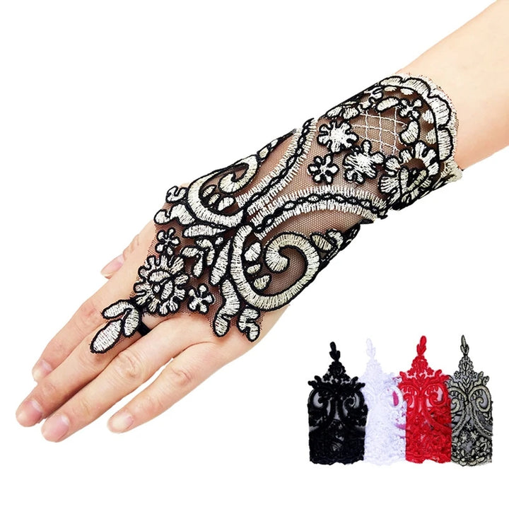 Women's Wedding Fingerless Gloves Lace High Quality Wedding Gloves
