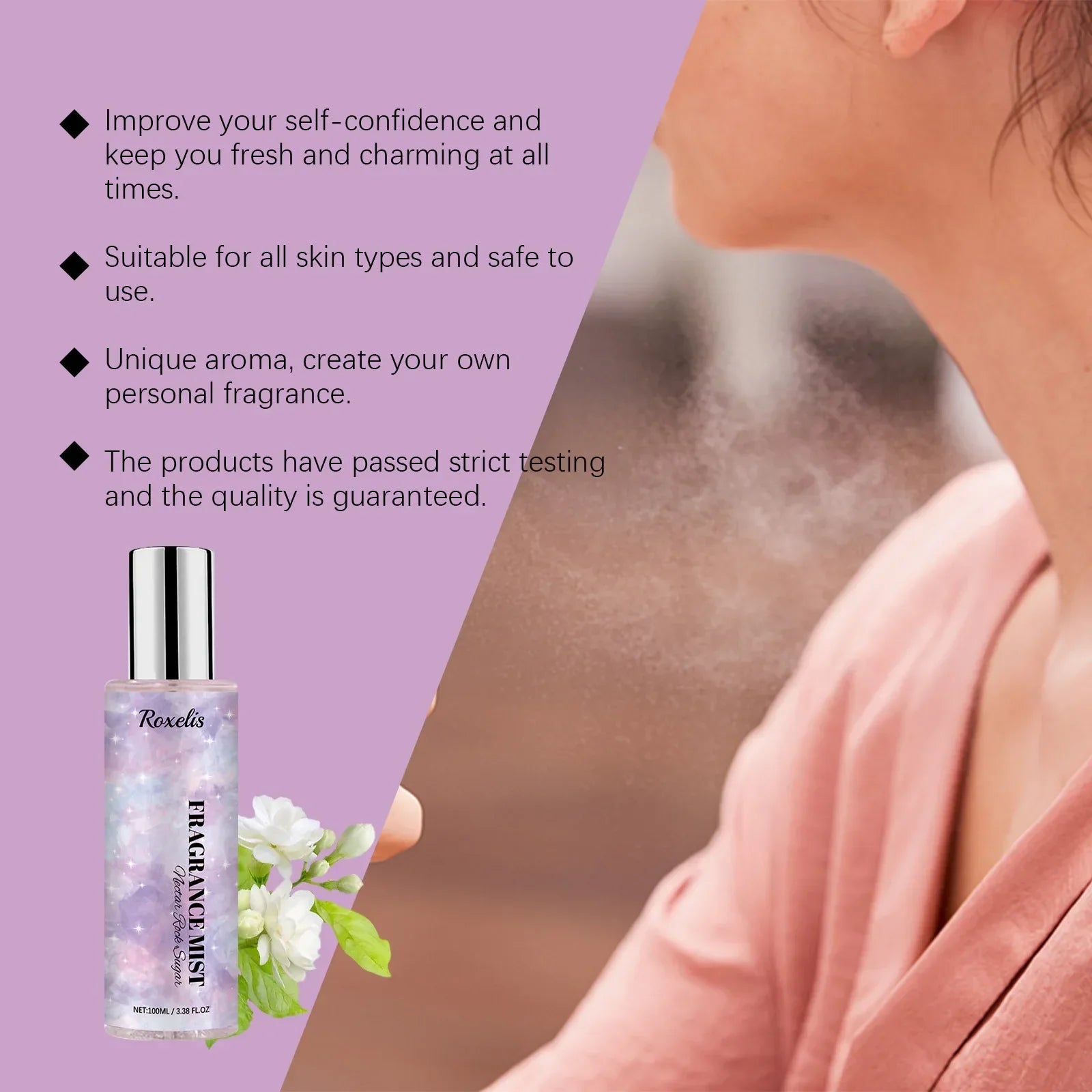 Jasmine Fragrance Perfume Spray Plant Floral Scent Keep Fresh Perfume