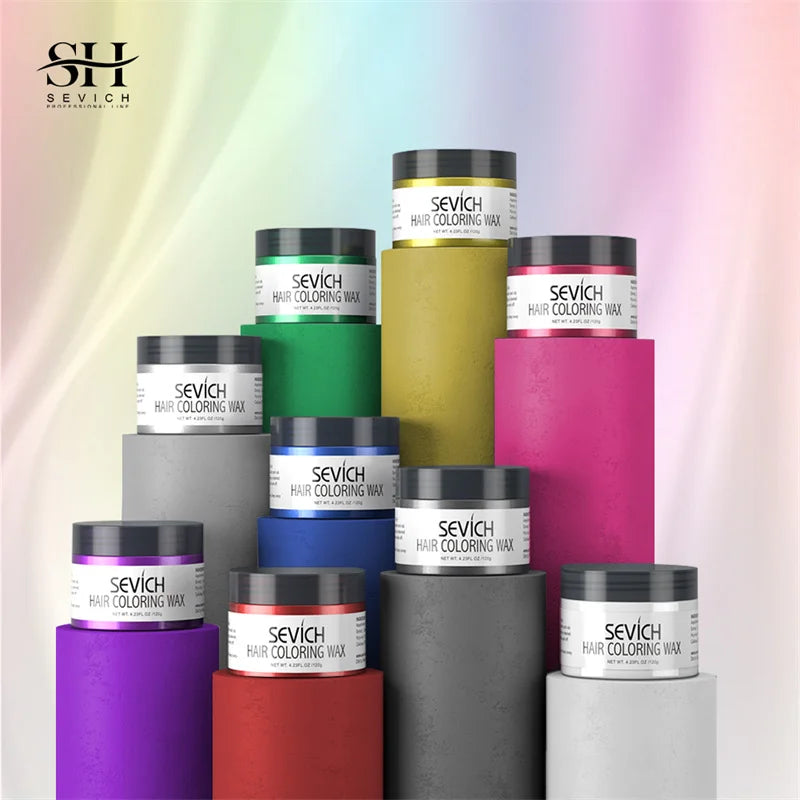 Hairs Dyed Mud Hair Colour Wax Temporary Hair Wax Hair Color