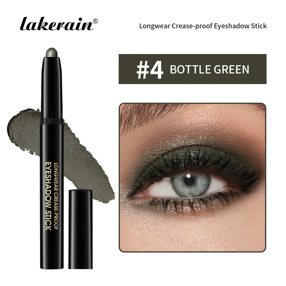 12 Colors Eyeshadow Pencil Stick Shimmer And Matte Waterproof Glitter