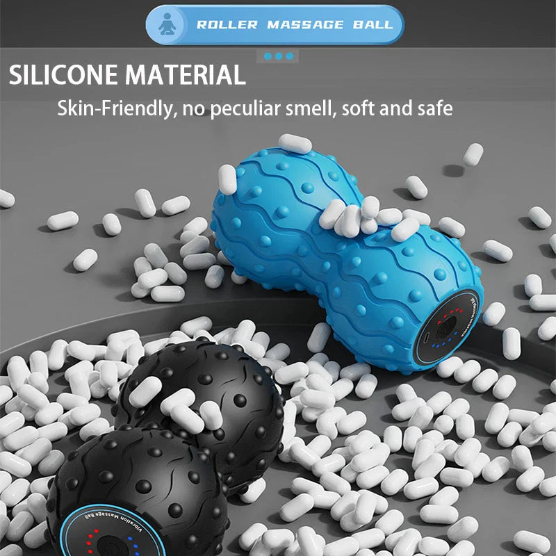 Rechargeable 5 Gears Vibrating Massage Ball Portable Peanut Massager