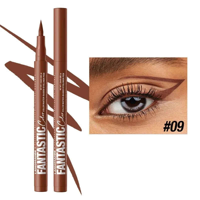 Matte Dark Red Eye Liner Makeup White Liquid Eyeliner Quick-Drying Pencil