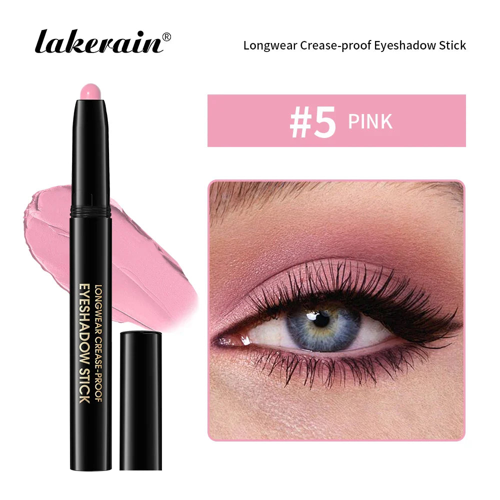 12 Colors Eyeshadow Pencil Stick Shimmer And Matte Waterproof Glitter