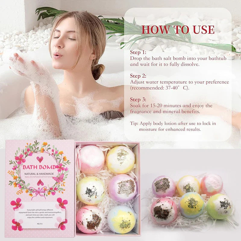 Bath bomb gift box body care spa bathtub is an ideal gift