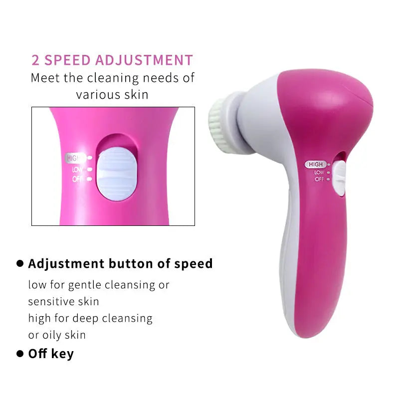 Electric Facial Cleaner Cleansing Brush Wash Machine Spa Skin Care