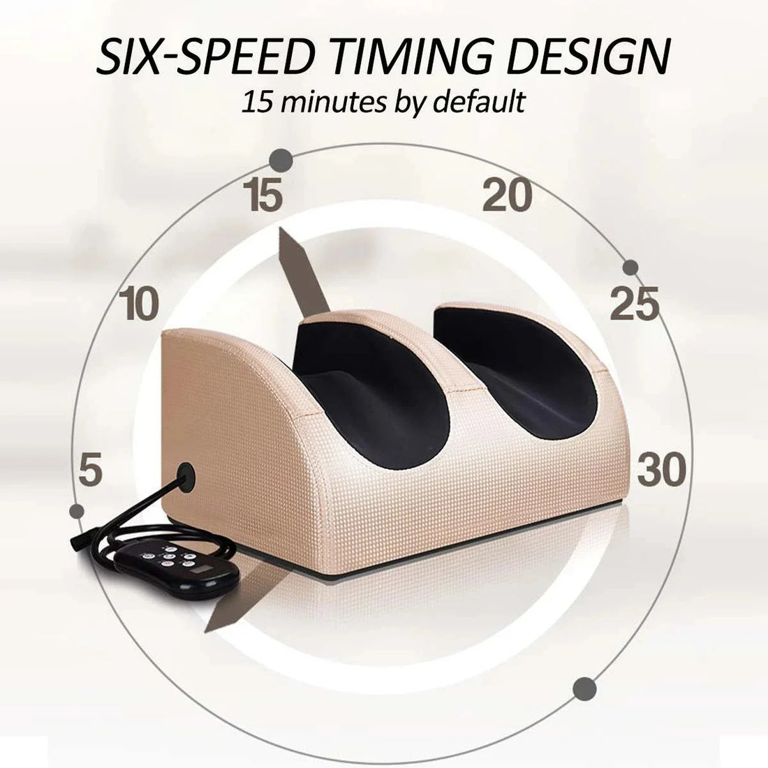 Electric Foot Massager Heating Therapy Hot Compression Kneading Roller