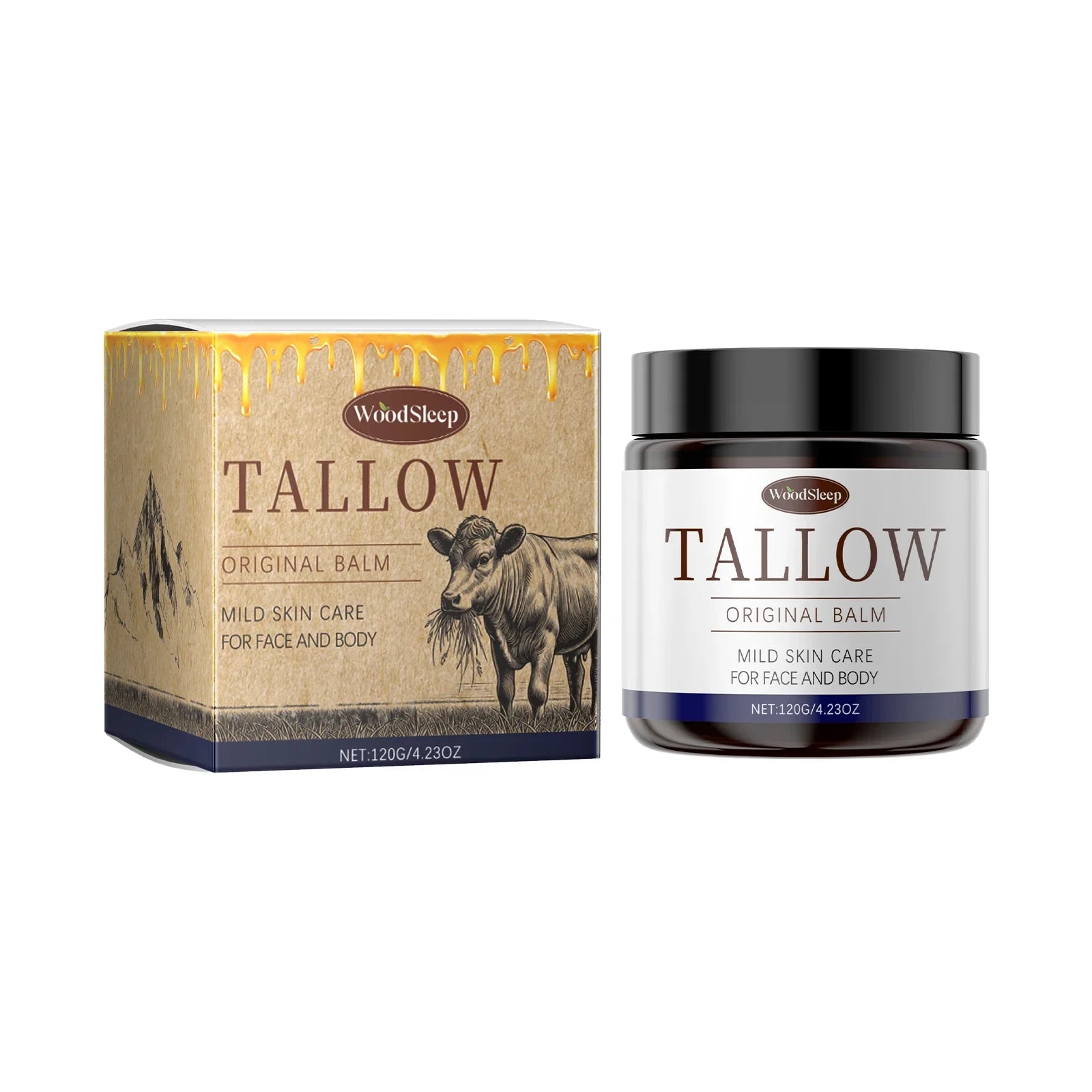 Multi Purpose Tallow Honey Balm Deep Moisturizing Nourishing Body Care