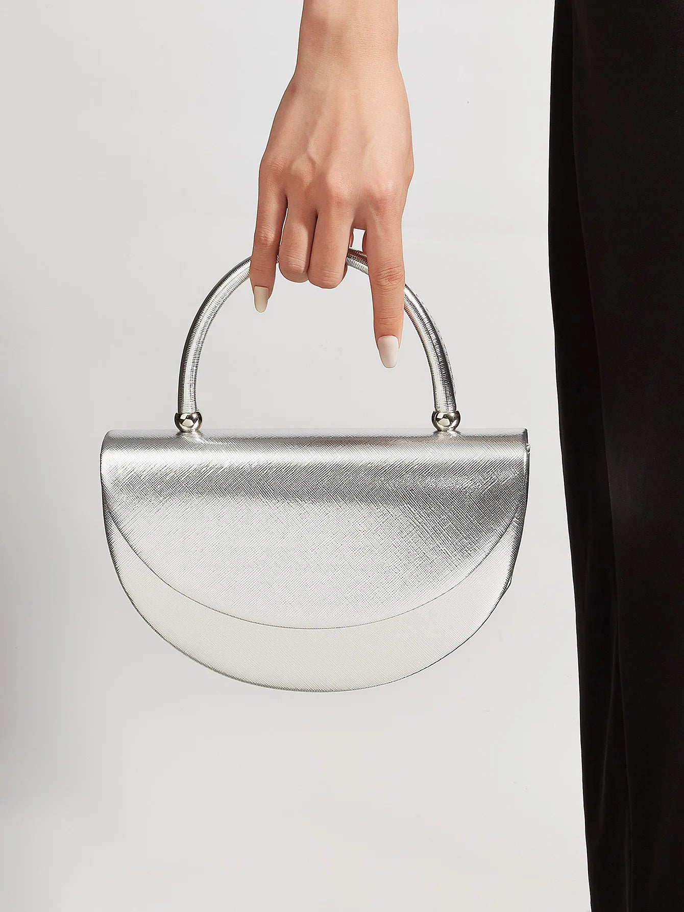 Beautiful and shiny pleated clutches and evening bags, bridal wedding