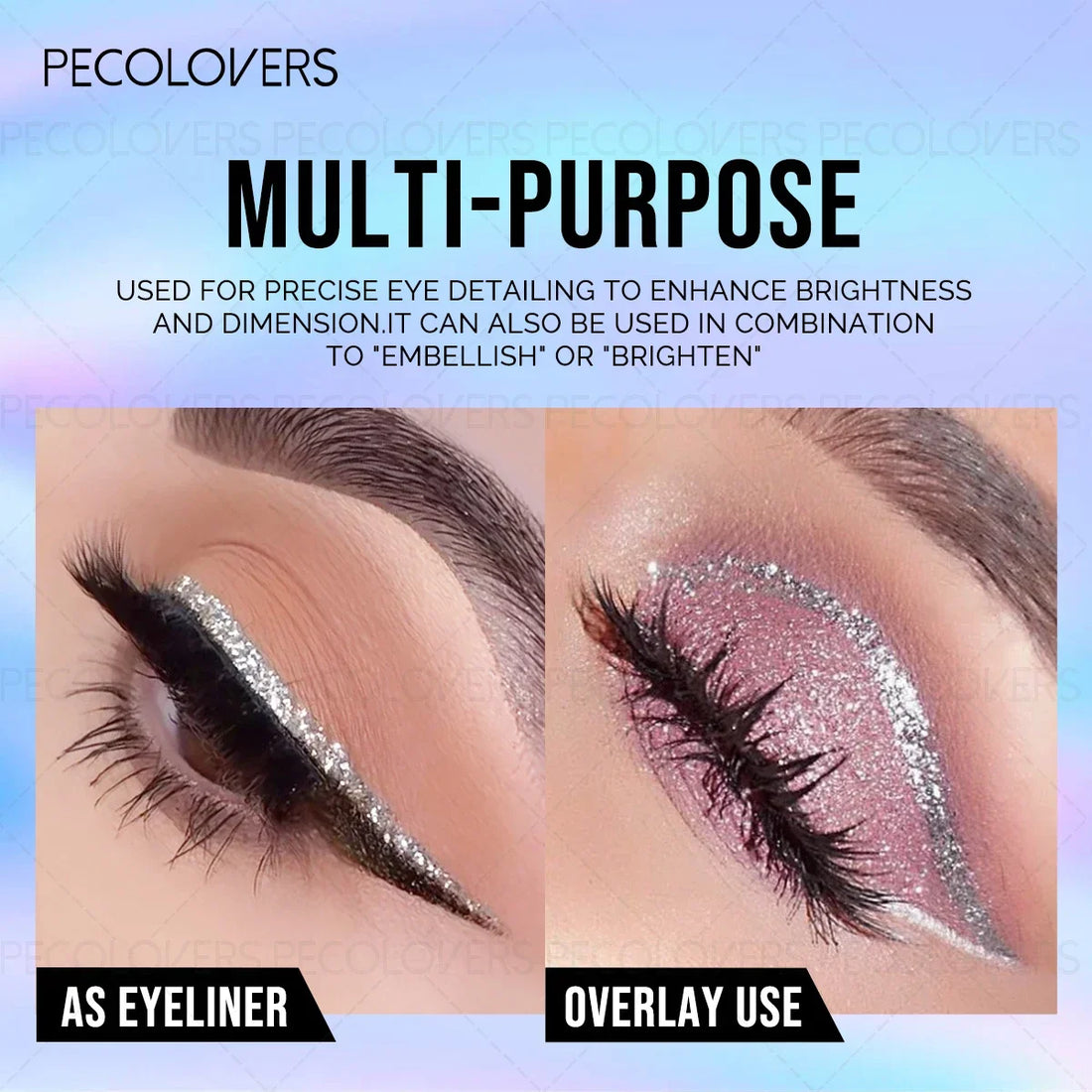 Glitter Eyeliner with Ultra-fine Tip Pearlescent Sparkle Eye Makeup