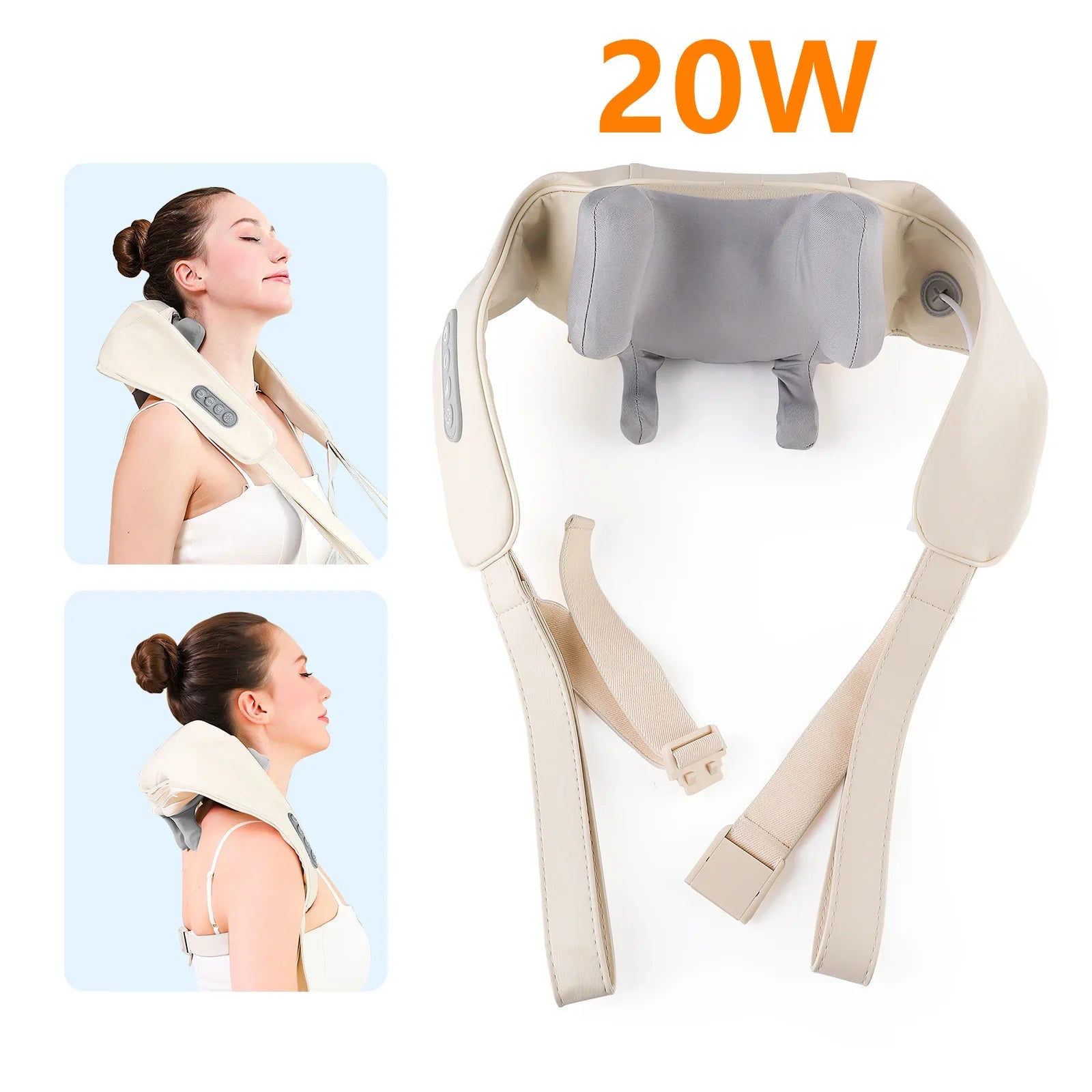 Foreverlily Neck And Shoulder Massager Wireless Shoulder Back Kneading