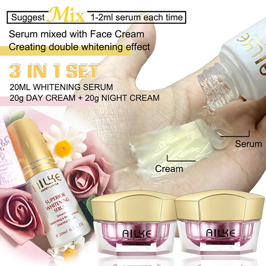 AILKE Lightening Facial Cream Brightening  Reduce Spots
