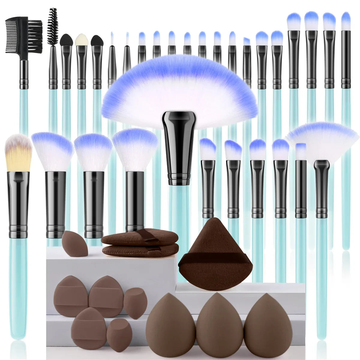 Makeup Brush Set Cosmetic Tools for Powder Eye Shadow Foundation Blush