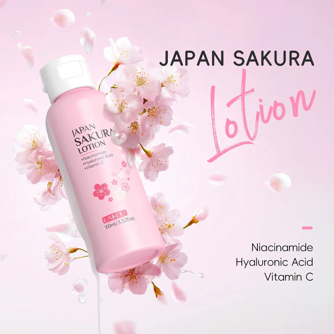 LAIKOU Sakura Face Lotion Moisturizing Essence  Shrink Skin