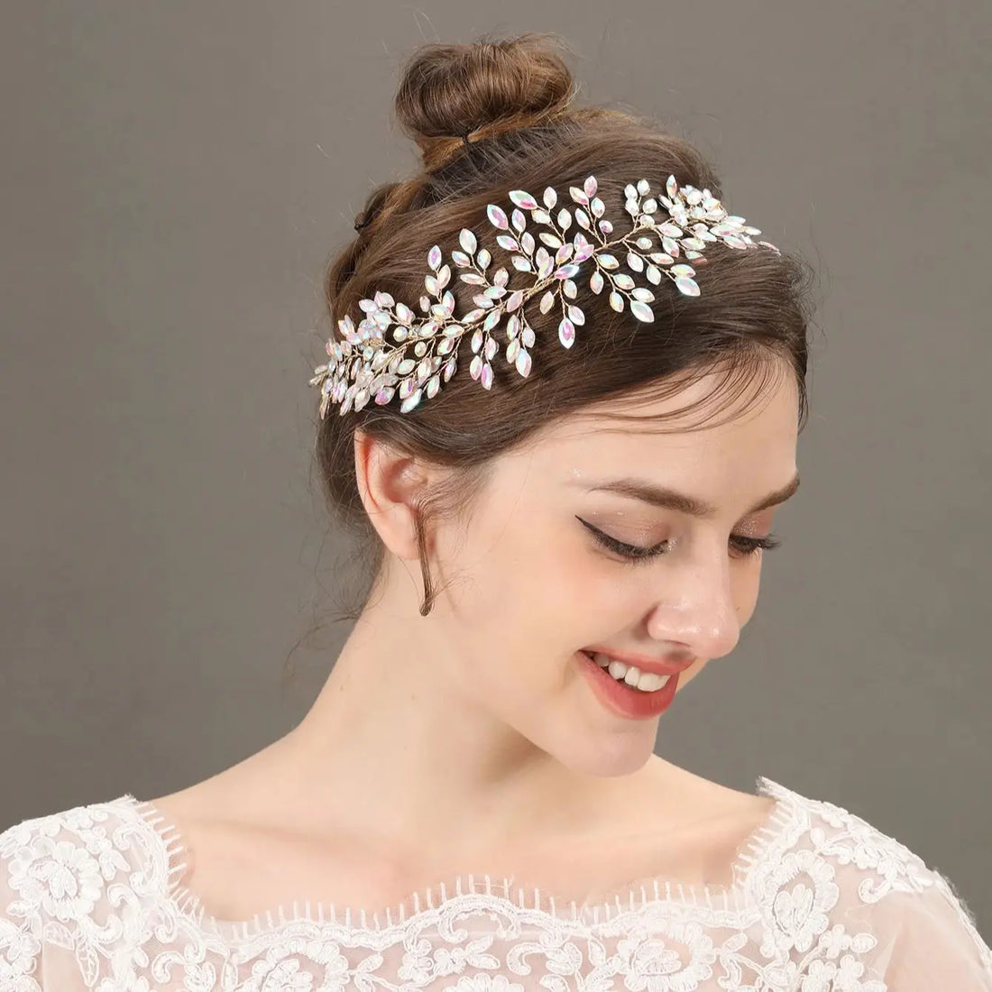 Luxury European design vine accessories crystal headwear queen crown