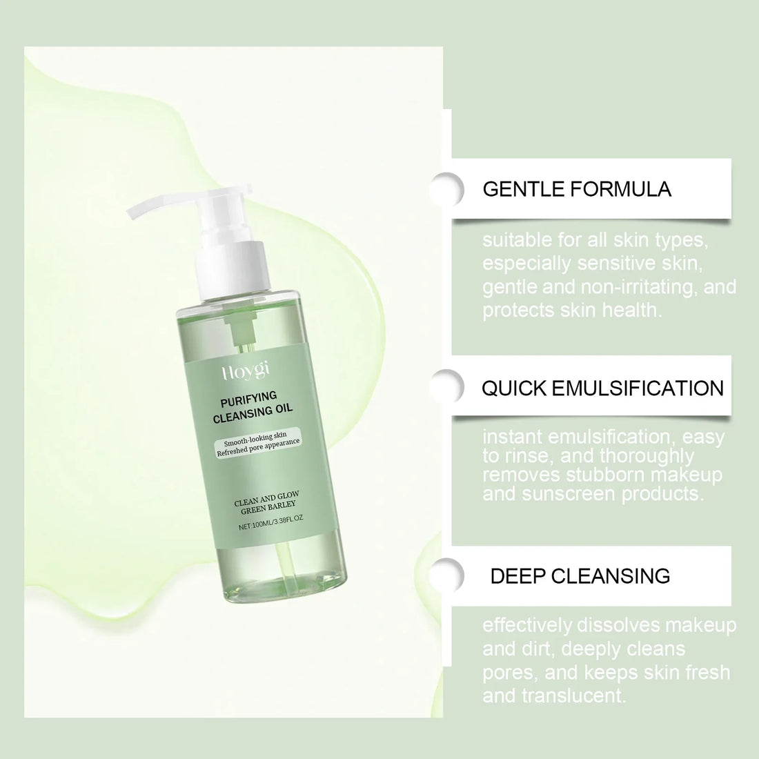 HOYGI Makeup Removal Oil Deep Cleansing Reduce Blackheads
