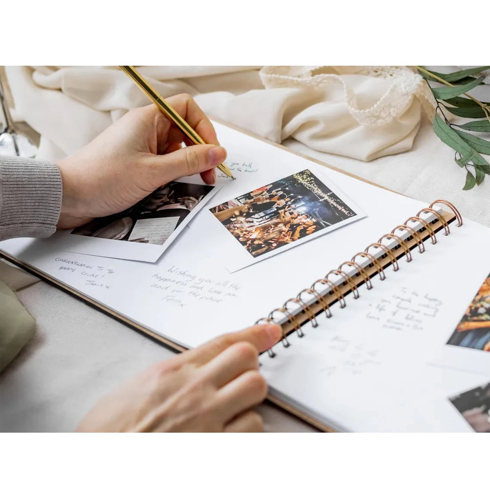 Personalized Guest Book Wooden Wedding Guest Book Personalized Photo Album