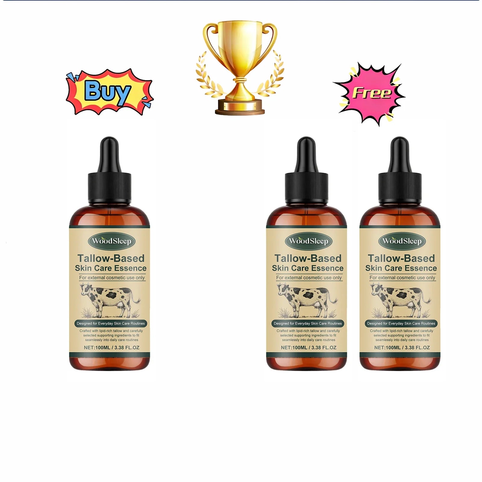 Tallow-Based Skin Care Essence Facial Moisturizing Oil