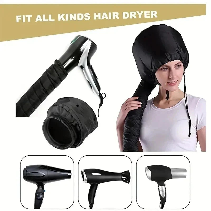 1pc Effortless Home Hair Care - Warm Air Bonnet Cap for Quick Drying