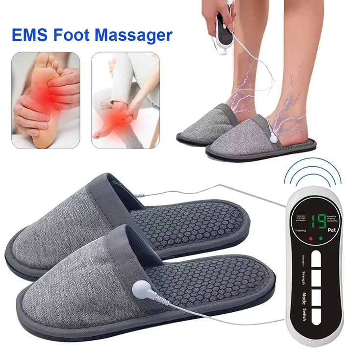EMS Foot Massager Slippers Electric Feet Massage Shoes Foot Massager