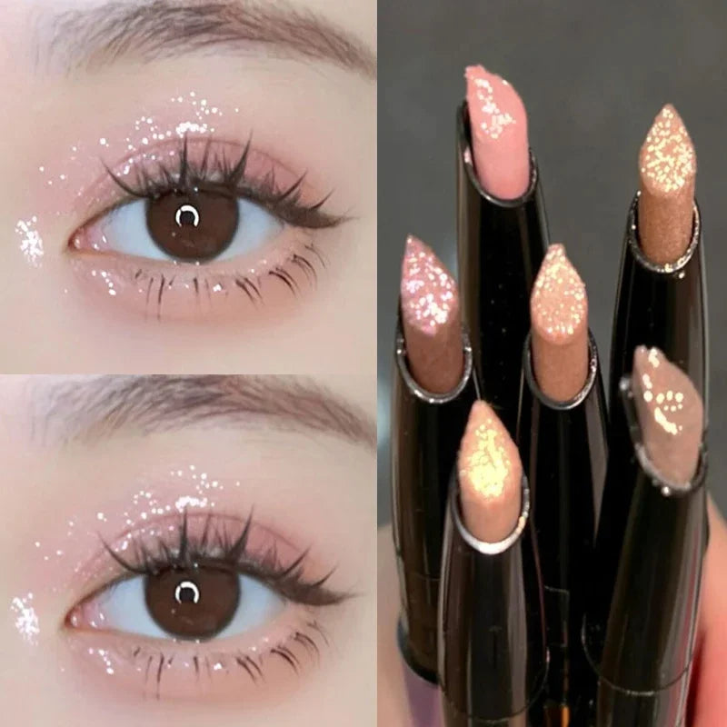 Glittering Stick Diamond Eyeshadow Pen Long Lasting Shiny Diamond Pink
