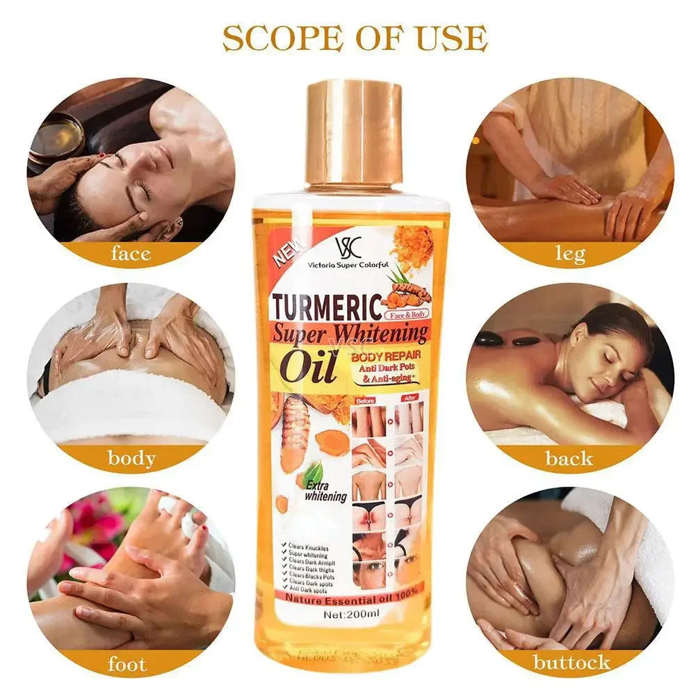 Turmeric Essential Oil Facial Body Massage oil Moisturizing
