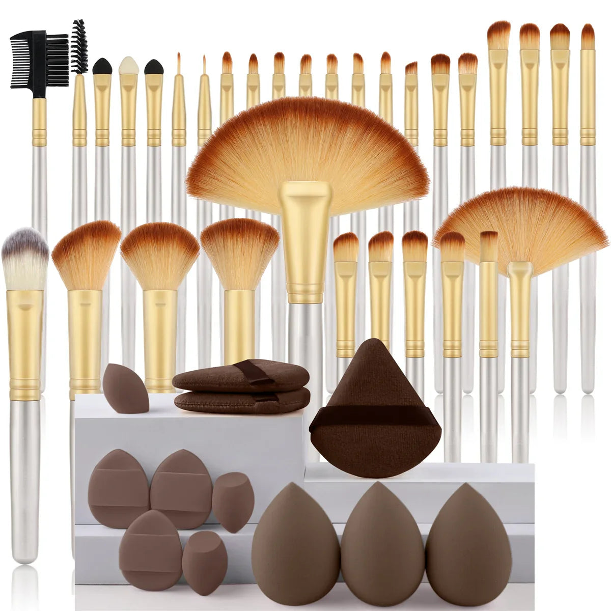 Makeup Brush Set Cosmetic Tools for Powder Eye Shadow Foundation Blush