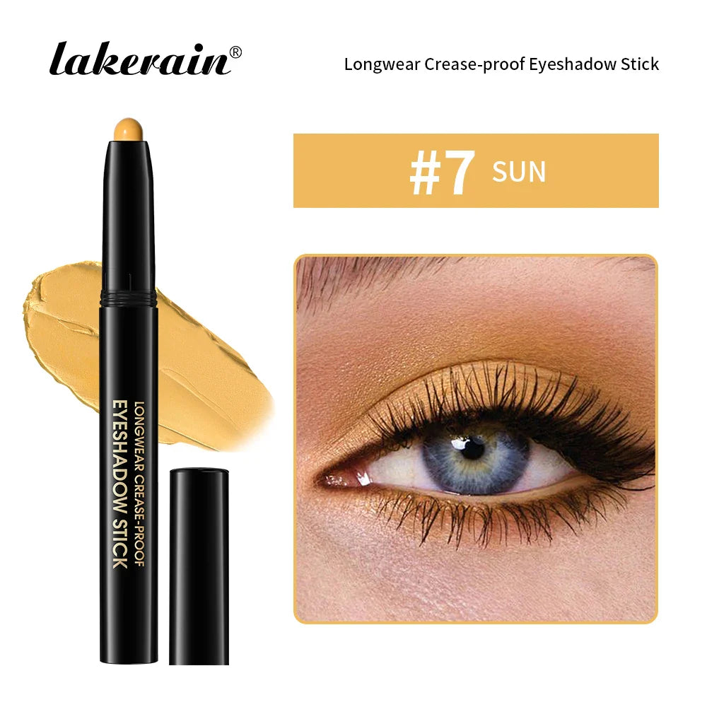 12 Colors Eyeshadow Pencil Stick Shimmer And Matte Waterproof Glitter