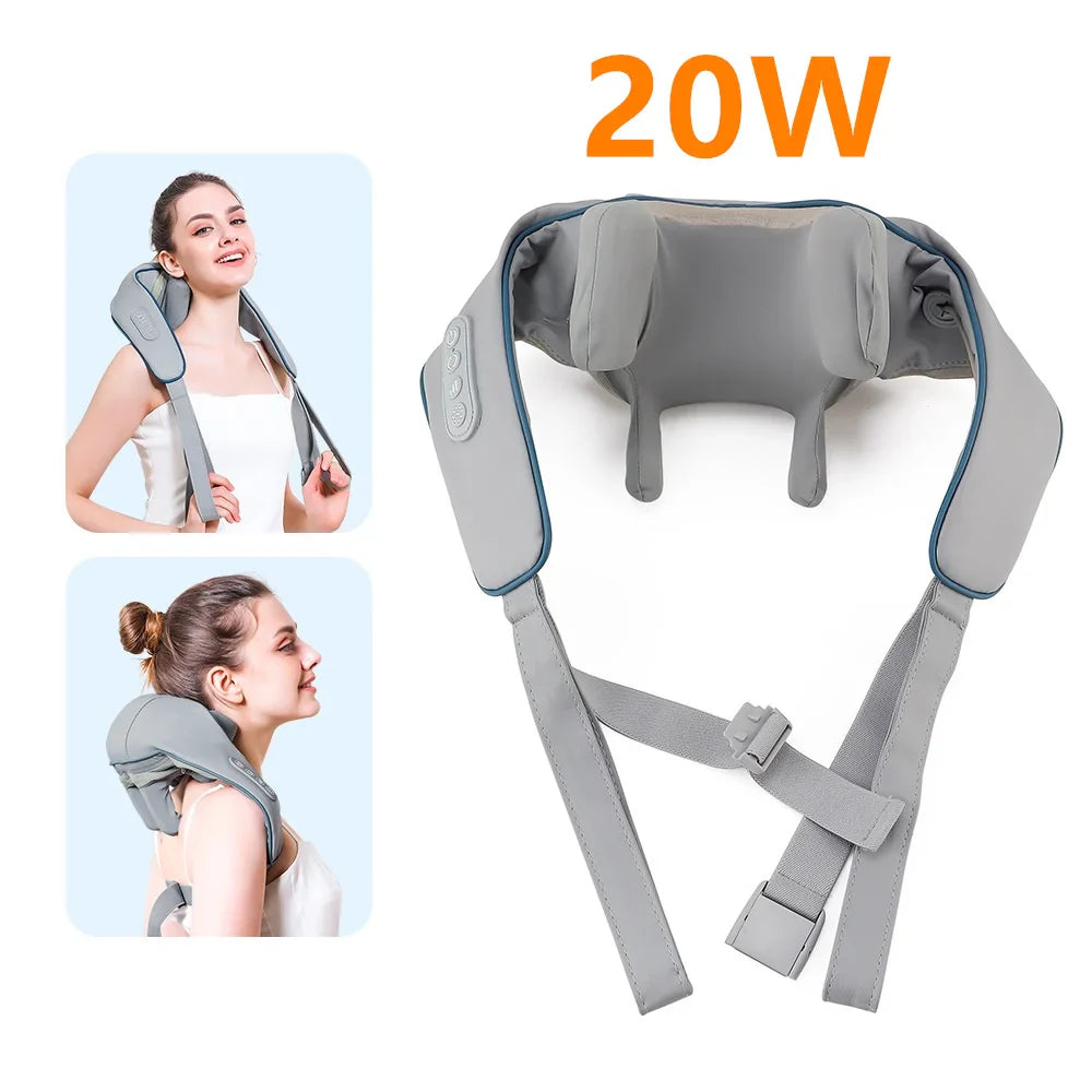 Foreverlily Neck And Shoulder Massager Wireless Shoulder Back Kneading