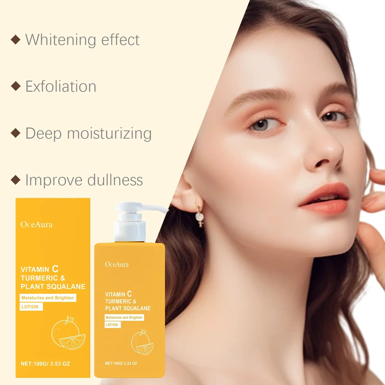 Turmeric Vitamin C Brightening Body Cream Deep Moisturizing Lotion