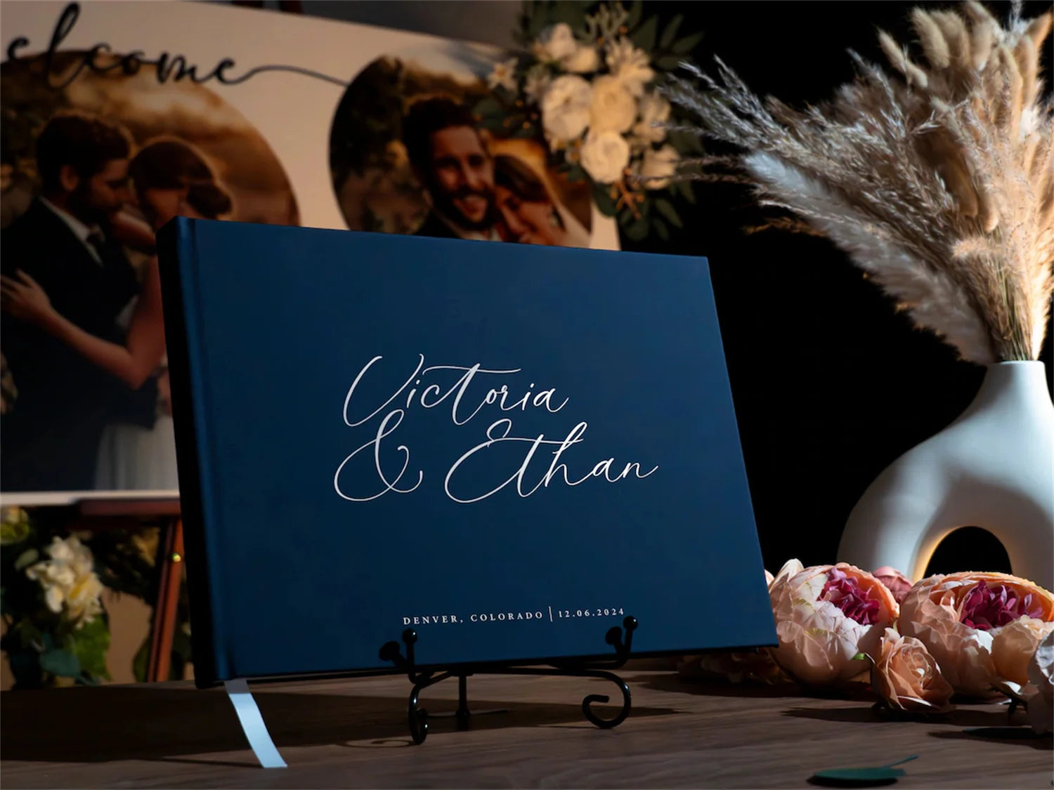 Wedding Guest Book And So The Adventure Begins Custom Sign