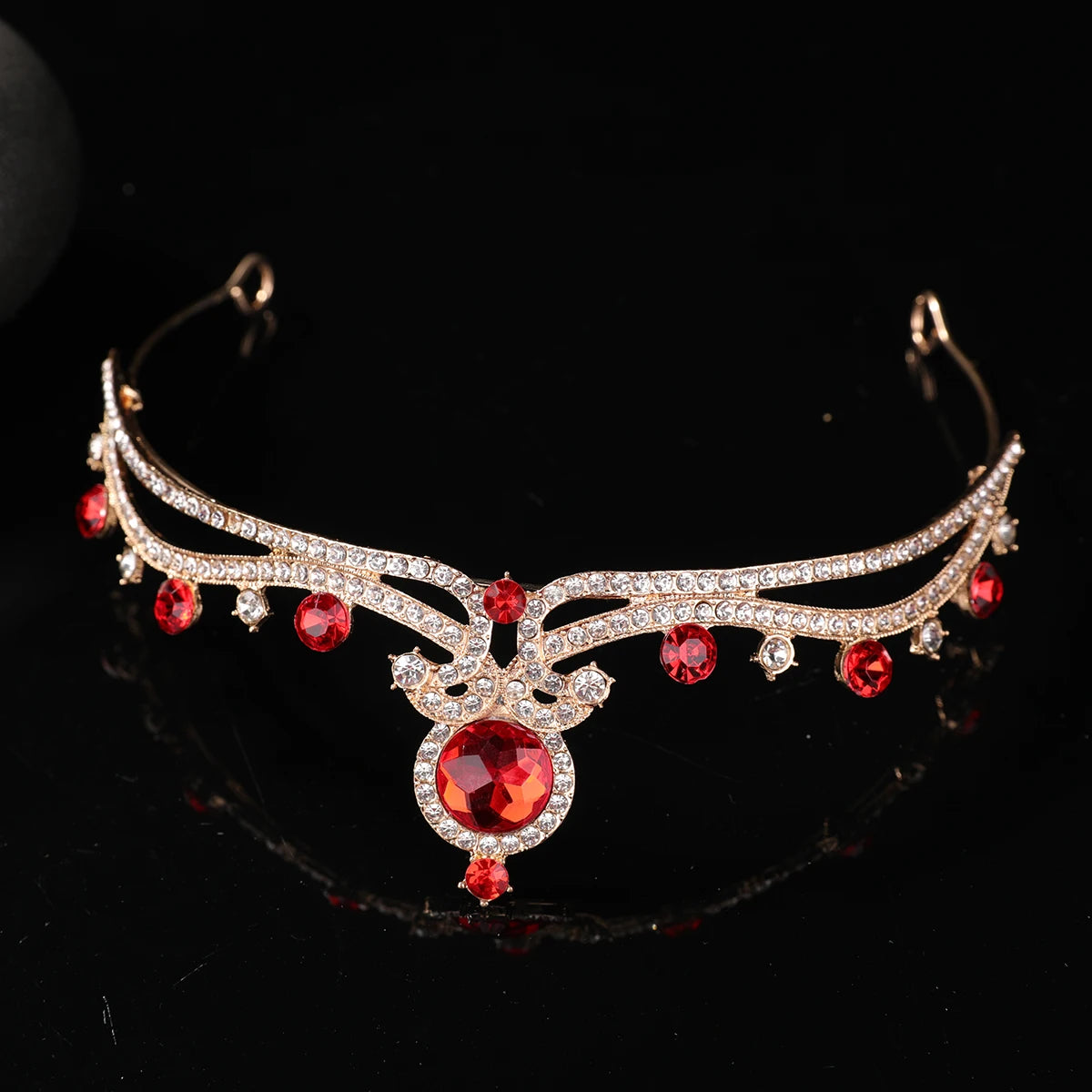 1Pcs Bridal Tiara Rhinestone Alloy Crown Bride Princess Crown Wedding Dress