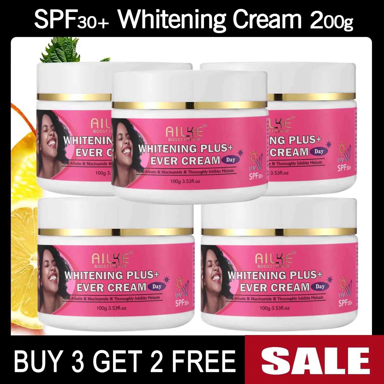 AILKE Natural Skin Brightening Set, Clean Darkness Improve and Dry Skin