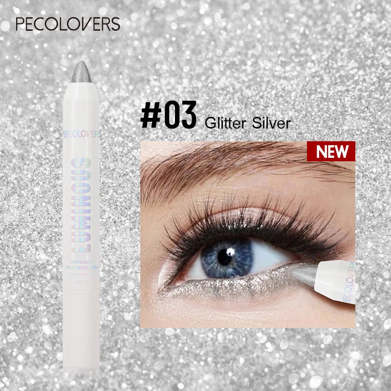 Brightening Lying Silkworm Highlighter Pen Long lasting Waterproof Smooth
