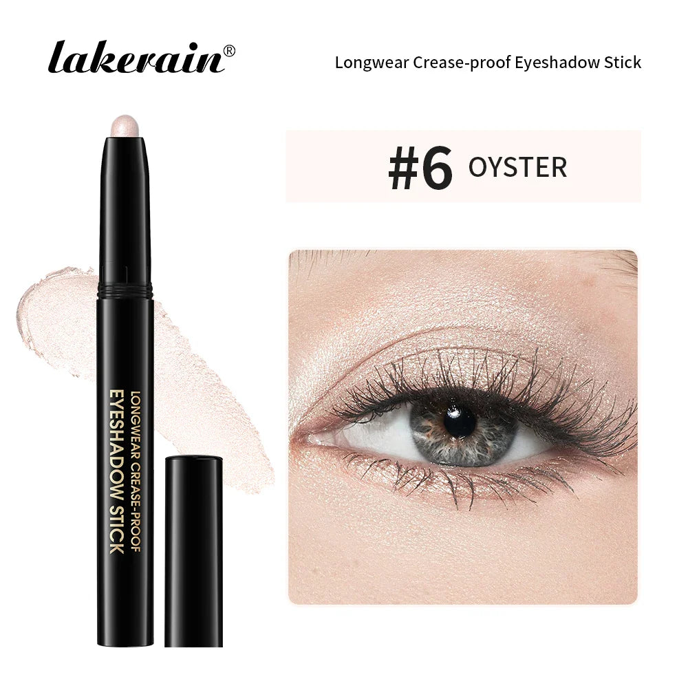 12 Colors Eyeshadow Pencil Stick Shimmer And Matte Waterproof Glitter
