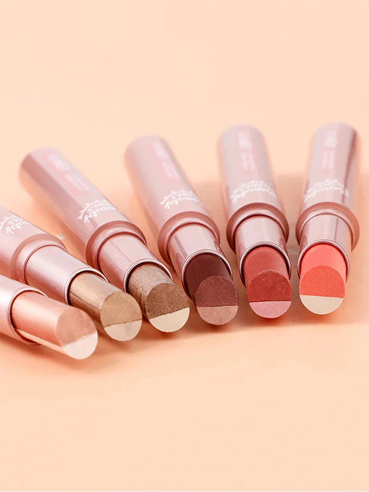Gradient two-color eye shadow pen waterproof sweat proof eye shadow