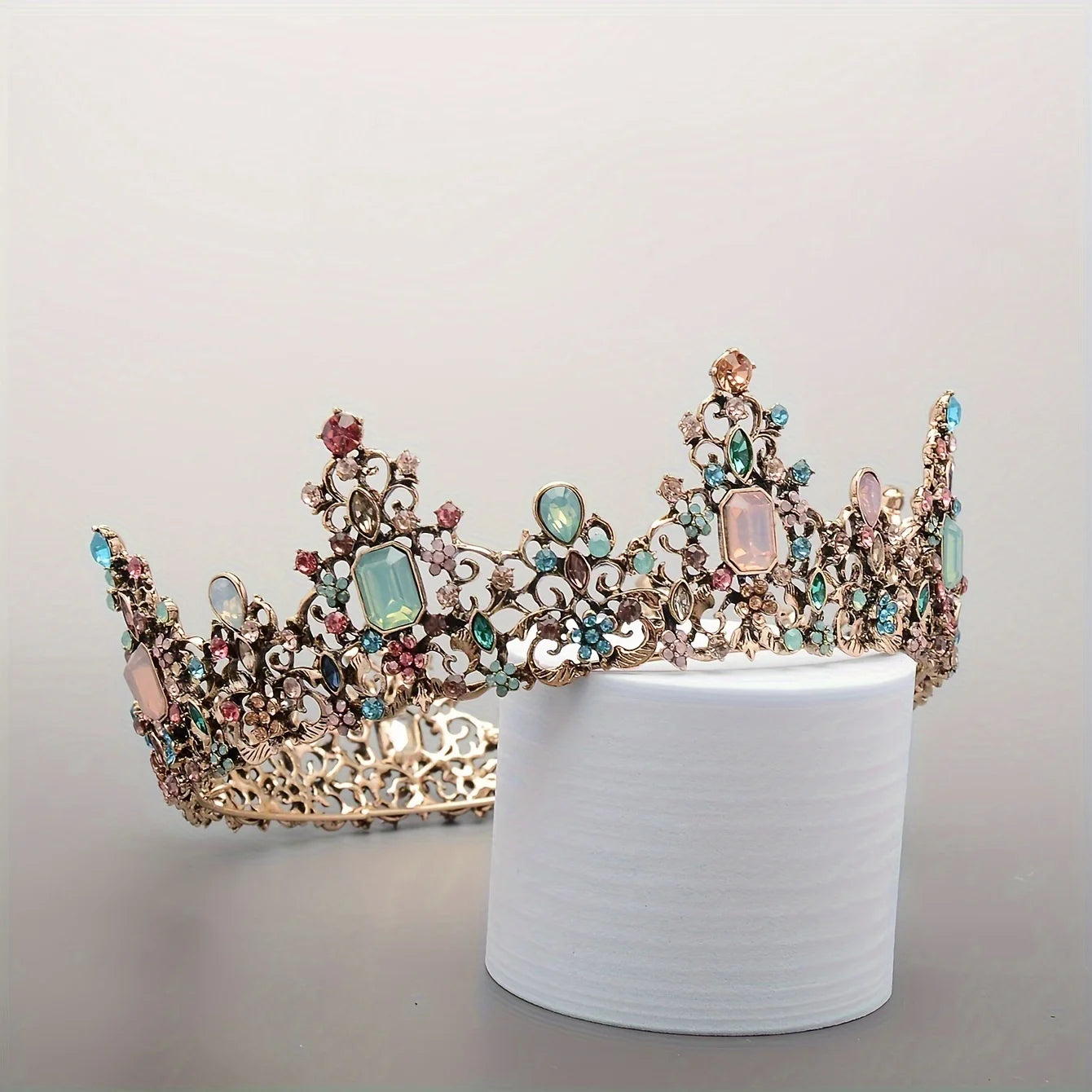 Baroque Crystal Crown Tiara For Women Party Jewelry Crown Tiara